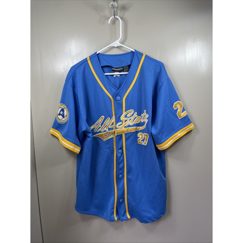 STARTER Blue and Yellow All-State Baseball Jersey